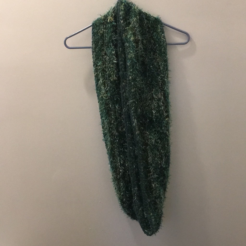 Infinity Scarf Blue Green Gold  Brown